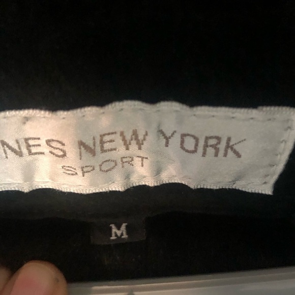 Jones New York Genuine Leather/Suede Faux Fur Barn Coat medium - Picture 13 of 14